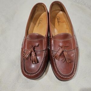 Cole Haan Men's Tan Leather Tassel Loafers Size 8.5
